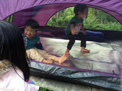 台湾で子ども子連れキャンプ,ウーライ,烏来,文山農場