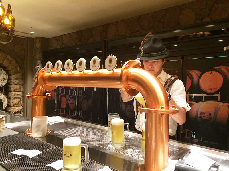 台湾ビール,クラフトビール,金色三麦,ハニーラガー,龍眼蜂蜜,レストラン,ビアホール