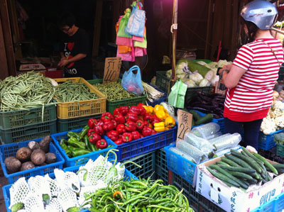 台湾,永春,市場,台北,豆花,有機野菜,オーガニック